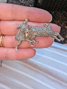 Vintage Jewellery Lovely Matador & Bull Encrusted With Marcasite Brooch Pin🥰 - Picture 1 of 5