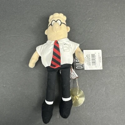 Muñeco colgante de felpa de 7"" Dilbert personaje de tira cómica GUND LEER Foto 1 de 4