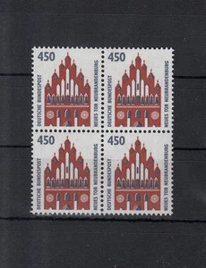 5962 ) Germany 1992 - Tourist Attractions - New Gate as block of four stamps MNH - Picture 1 of 1