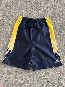 BOYS ADIDAS NAVY BLUE ATHLETIC SHORTS SOCCER BASKETBALL SCHOOL SIZE 4T 4 - Picture 1 of 3