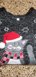 Cat Holiday Sweater - Christmas Sweater - Sweaters - Cat Sweater - Cats - Picture 1 of 4