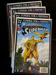 Superman - Morte di Superman Funerale per un amico lotto 5-8 libri super puliti! Nuovo con scatola - Foto 1 di 5