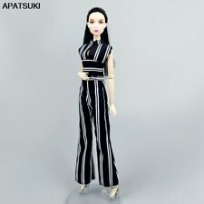Black White Handmade Fashion Doll Clothes For 11.5" Doll 1/6 Outfit Set Jumpsuit