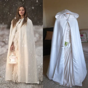 Invierno Cálido Capa Abrigo Capa Con Capucha Mantón Navidad Boda Mantón Para Mujer - Imagen 1 de 10