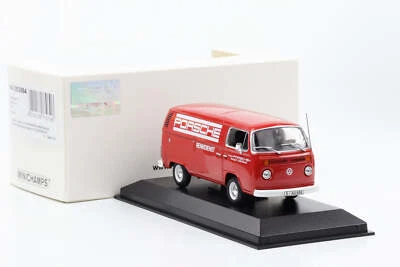 1:43 Volkswagen T2 Bus Trasportatore Porsche 1972 Servizio Gara Rot Minichamps - Immagine 1 di 4
