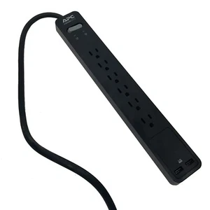Protector contra sobretensiones eléctrico APC Schneider 2,4 A PE6U2PE66 dos puertos de carga USB - Imagen 1 de 5