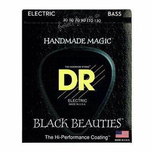 Cuerdas de 6 cuerdas para bajo DR BKB6T-30/130 Tapered Black Beauties - Imagen 1 de 2