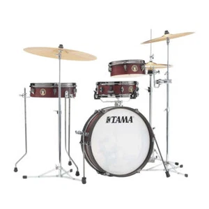 Tama Club-JAM Pancake 4pc Drum Set Burgundy Walnut Wrap - Picture 1 of 7