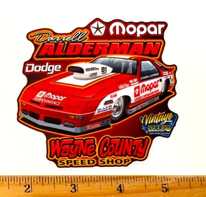 Darrell Alderman WAYNE COUNTY SPEED SHOP NHRA Pro Stock Glossy Sticker Decal - Picture 1 of 1