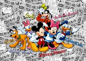Disney Mickey Mouse Foto Papel Pintado 360x270cm Blanco Mural de Pared para Dormitorio Infantil - Imagen 1 de 4