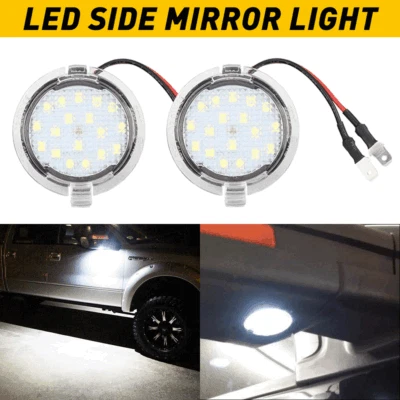 Kit de espejo retrovisor de luz lateral LED charco para Ford Explorer F-150 Expedition Edge Taurus Foto 1 de 4