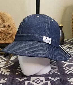 Lightweight Cotton Vintage Navy Military Style Daisy Mae 6 Panel Denim Hat Cap - Picture 1 of 19