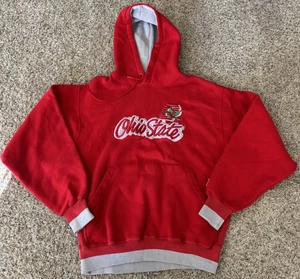 Vintage 90s Ohio State Buckeyes The Game Script Logo Hoodie Sweatshirt Large - Bild 1 von 5