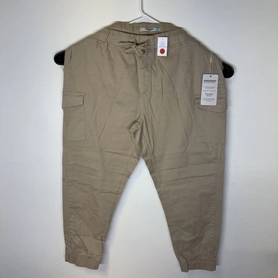 Sun + Stone Jogger Jeans Mens X2Large Blue Denim Cotton Stretch Cargo Pockets - Image 1 of 4