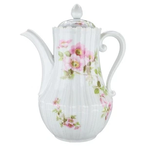 Kaffeekanne Giraud Limoges Buschrose / Heckenrose - Picture 1 of 2