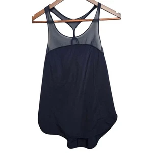 Lululemon Tank Top Athletic Workout Racerback Mesh Detail Black Size 6? - Picture 1 of 5