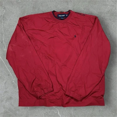 Vintage Ralph Lauren Polo Golf Jacket Pullover Windbreaker Mesh Lined 90s Medium - Изображение 1 из 4