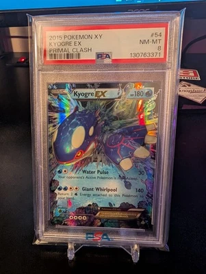 2015 Pokemon XY #54 Primal Clash Kyogre Ex PSA 8 - Image 1 of 2