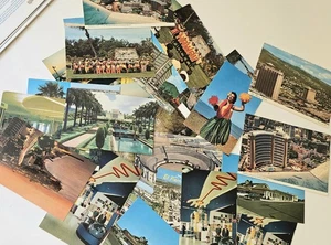 27 Vintage Postcards Postcard Bundle 1971 Hotel Hawaii Disney Waikiki New... - Picture 1 of 6