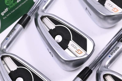 Ping G400 Irons / 5-PW / Blue Dot / Stiff Flex Ping AWT 2.0 Shafts - Image 1 of 4