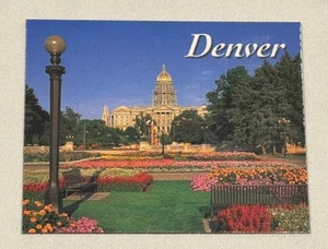 Vintage Denver Colorado State City USA Travel Souvenir Refrigerator Magnet - Picture 1 of 4