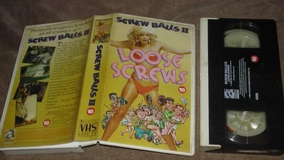 Screw Balls 2 Loose Screws VHS Video Tape Ex Rental Pre Cert Avatar - Image 1 of 4