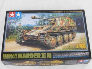 1/48 Tamiya WWII German Tank Destroyer MARDER III M Plastic Model Kit Complete - Picture 1 of 2