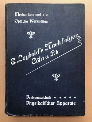 E Leybold's Nachfolger / 1904 large laboratory catalog Einrichtungen und Foto 1 de 4