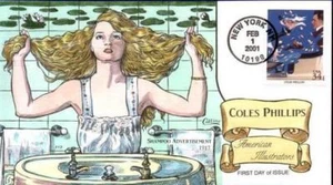 COLLINS HAND PAINTED 3502 Phillips Shampoo Ad 1917 - Picture 1 of 1