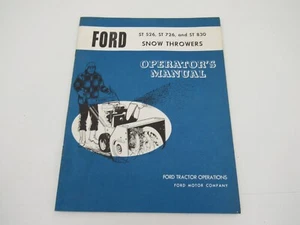 Ford ST536 ST726 ST830 Snow Throwers Operator's Manual - Picture 1 of 3