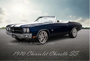 1970 Chevrolet Chevelle SS Chevy Muscle Car 11"x17" Poster Fotodruck Mancave - Bild 1 von 1