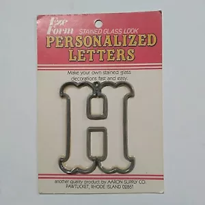 EZE FORM Stained Glass Suncatcher Baking Form Only Letter "H" Vintage NEW - Picture 1 of 8