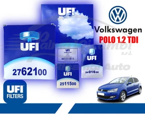 KIT TAGLIANDO 4 FILTRI UFI VOLKSWAGEN POLO 1.2 TDI - 55KW - 75HP dal 10-2009 > - Imagen 1 de 1