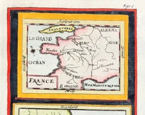 alain mallet France & Low Countries map Bourbon France Netherlands 1683 - Picture 1 of 4