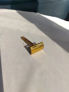 Schöner Gillette 1946-1949 dünner Griff Kugelkopf Gold Contract Tech DE Rasierhobel - Bild 1 von 11