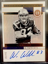 2022 Panini Encased Wes Welker Legendary Signatures # /50 Patriots On Card Auto