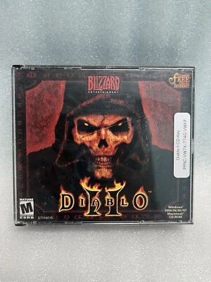 Diablo II 2 Video Game PC/MAC Windows 2000/98/95/NT CD-ROM Blizzard 3 Discs  - Image 1 of 4