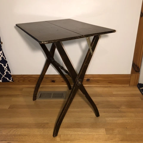 19th Century Coaching Mahogany Folding Coach Table Victorian Campaign Edwardian Cover