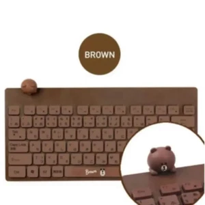 Line Friends Line RKB-LF-SL kabellose Tastatur Farbe braun - Bild 1 von 1