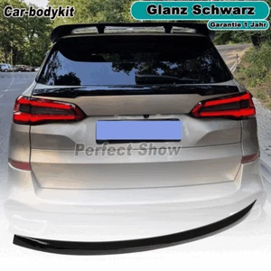 Glanz Schwarz Heckspoiler Spoilerlippe Kofferraum Ansatz Für BMW X5 G05 2019-24 - Picture 1 of 14