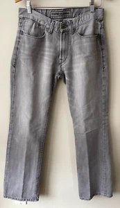Express Men’s Gray Denim Jeans Straight Leg Regular Fit 31x32 (actual inseam 30) - Picture 1 of 8