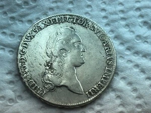 2/3 Taler 1790 FRIEDRICH August Sachsen Silber Germany W/21/1312 - Bild 1 von 2