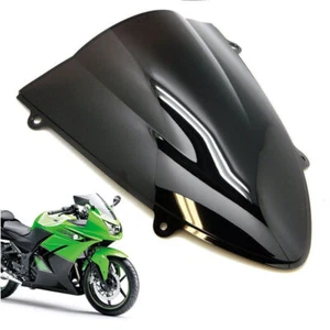 For Kawasaki Ninja EX250R 2008-2012 Black Windscreen Windshield Shield ABS - Picture 1 of 4
