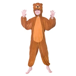 Niño OSO DE PELUCHE Vestido Elegante Niños Disfraz Selva Ricitos de Oro Libro Semana Edad 3-13 - Imagen 1 de 6