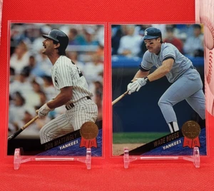 1993 Leaf New York Yankees - Don Mattingly - Wade Boggs - 2 card lot - Picture 1 of 4