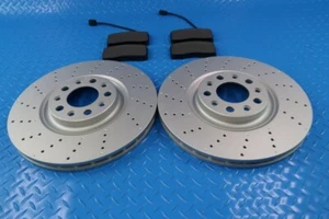 Alfa Romeo Giulia front brake pads & drilled rotors TopEuro #11331 - Foto 1 di 8