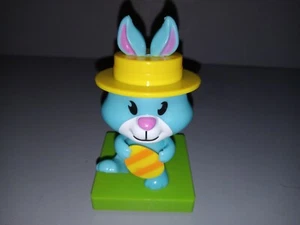 Easter Solar Powered Bobble Head Blue Bunny Figurine - Picture 1 of 8