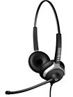 Gequdio 2-Ear Headset for Yealink Snom Grandstream with Cable