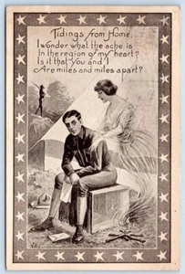 1917 Soldado de la Primera Guerra Mundial noticias de casa a Milford Delaware postal - Imagen 1 de 2
