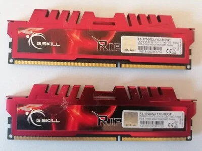 8GB 2x4GB - G SKILL RIPJAWS F3-17000CL11D-8GBXL DDR3 2133 PC3 XMP READY - Image 1 of 4